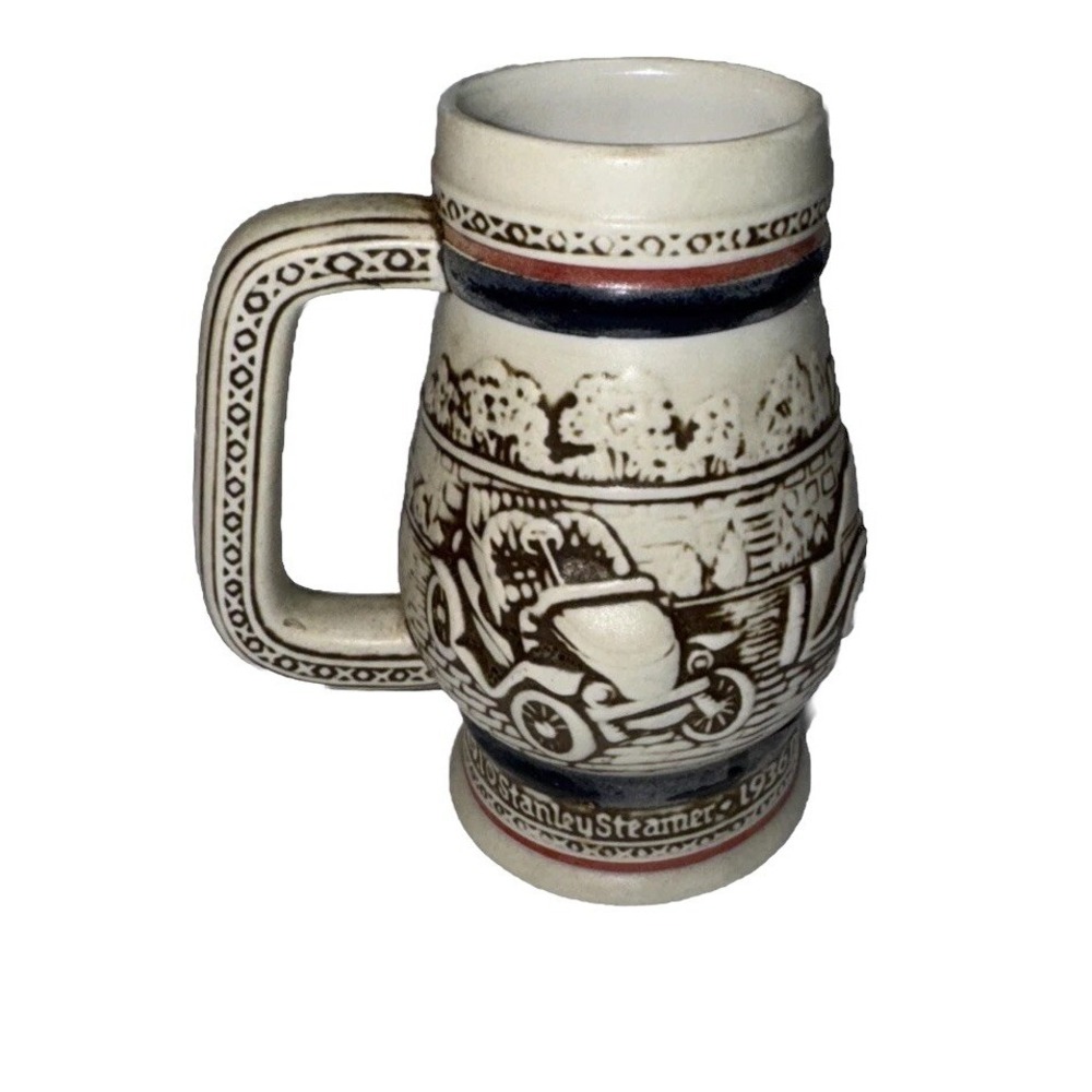 1982 AVON CAR CLASSICS CERAMIC STEIN /